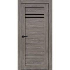 Купить Межкомнатная дверь экошпон Сигма 28.4 орех грей остеклённая