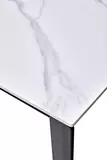 фото 2 Стол CORNER 120 MATT WHITE MARBLE SOLID CERAMIC / BLACK, DISAUR на profcook.ru
