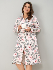 Халат Х-252/изумрудветочка-пион