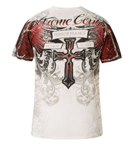 Xtreme Couture | Футболка мужская Carnivore SS Notch White X1830I от Affliction сзади