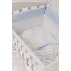 Набор в люльку для двойни "BABY BEDDINGS CULLA GEMELLI DOPPIO NIDO ENCHANT  (одеяло+борт) (IVORY/слоновая кость)