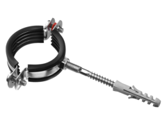 ЗУБР 1 1/2?, цинк, 1 шт, трубный хомут с сантехнической шпилькой и дюбелем (37866-47-52)