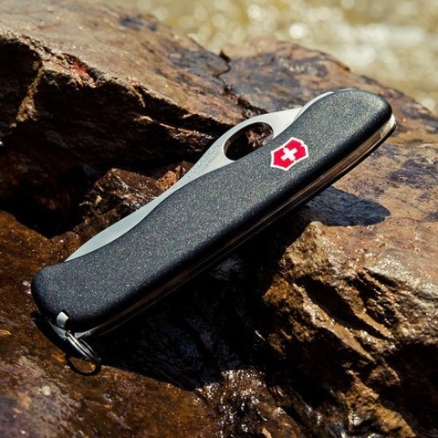 Нож складной Victorinox Sentinel One Hand, 111 mm Black (0.8413.MW3)