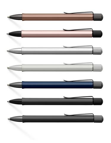 Ручка шариковая Faber-Castell Hexo Black  (140504)