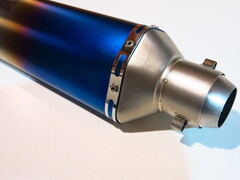 Глушитель Akrapovic 51 мм 470 мм синий