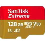 Флеш карта microSDXC 128GB SanDisk Class 10 UHS-I A2 C10 V30 U3 Extreme