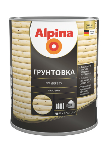 Alpina/Альпина Грунтовка по дереву