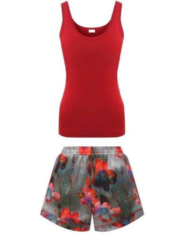 Пижама женская Zimmerli Heritage in Red 5143.39080-700.3440