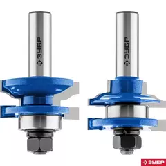 ЗУБР 41.3 x 23 мм, хвостовик 12 мм, набор фрез рамочных №1, Профессионал (28771-41.3-H2)