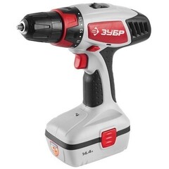 Зубр шуруповерт 14,4 В, промо, ЗДА-14,4-2