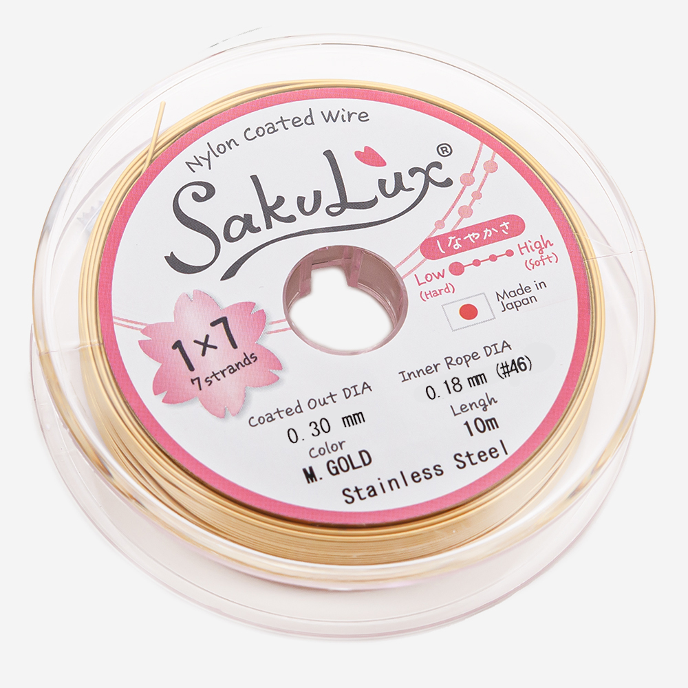 Японский ювелирный тросик SakuLux 7 диаметр 0,3мм, цвет 