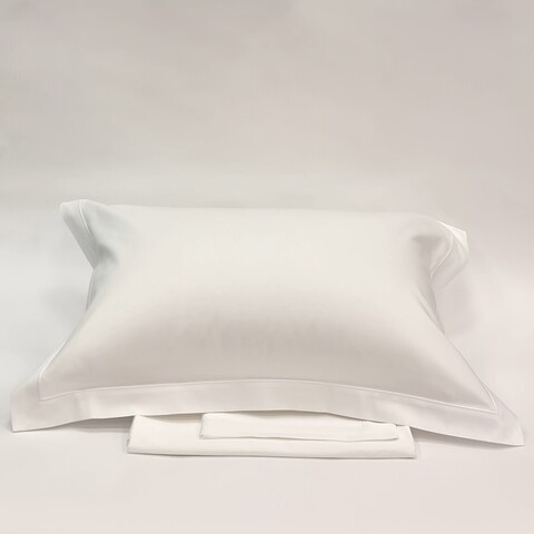 Постельное белье 2 спальное евро Сlaire&Caroll Vire белое