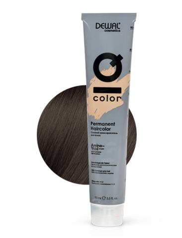 Краситель перманентный 5.1 Light ash brunette IQ COLOR DEWAL Cosmetics, 90 мл