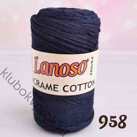 LANOSO MACRAME COTTON 958, Иссиня черный