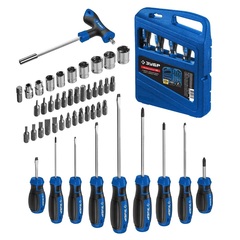 ЗУБР 46 шт, набор отверток с насадками, Профессионал (25283-H46)