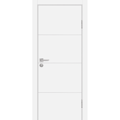 Купить Межкомнатная дверь экошпон Profilo Porte P-2 белая кромка ABS глухая