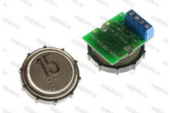 Кнопка (кнопочный модуль) ВКЛ13А-2-4П "15 этаж", круглая, красная подсветка, с кодом Брайля