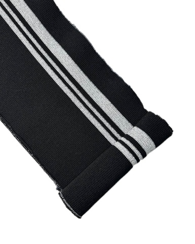 Подвяз, цвет: чёрный с серебристой полосой, размер: 14 х 100 см