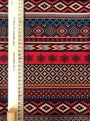 Футер 2-х нитка с лайкрой  Этнический узор 95/5 пл.240г/м ш180см компакт Пенье