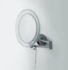 Decor Walther 0121400 Decor Walther BS 16 Touch Косметическое зеркало 20см, подвесное, увел. 5x, сенсорный вкл., подсветка LED питание от 3 батареек AA 1.5V, цвет: хром
