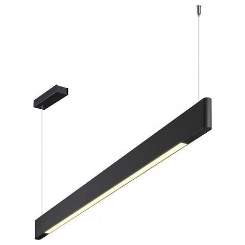 Подвесной светодиодный светильник Novotech 359548 LEDO NT25 000 черный диммир. со сменой цв.темпер. (пульт ДУ/прилож. Smart Life) IP20 LED 12/24W 220-240V 3000-5700К ITER