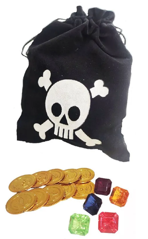 Пиратский мешочек с монетами и камнями