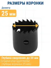 Коронка HCS по дереву/гипсокартону ПРАКТИКА 