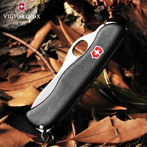 Нож складной Victorinox Sentinel One Hand, 111 mm Black (0.8413.MW3)
