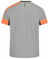 Теннисная футболка Head Padel Tech T-Shirt - grey/orange