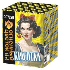 Батарея салютов "Красотка" (1,1 х 16)