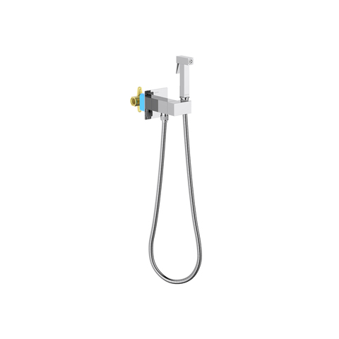 Aquatek AQ1025CR AQ1025CR ЛИРА комплект для гигиенического душа встроенный (смеситель + гигиеническая лейка + шланг)