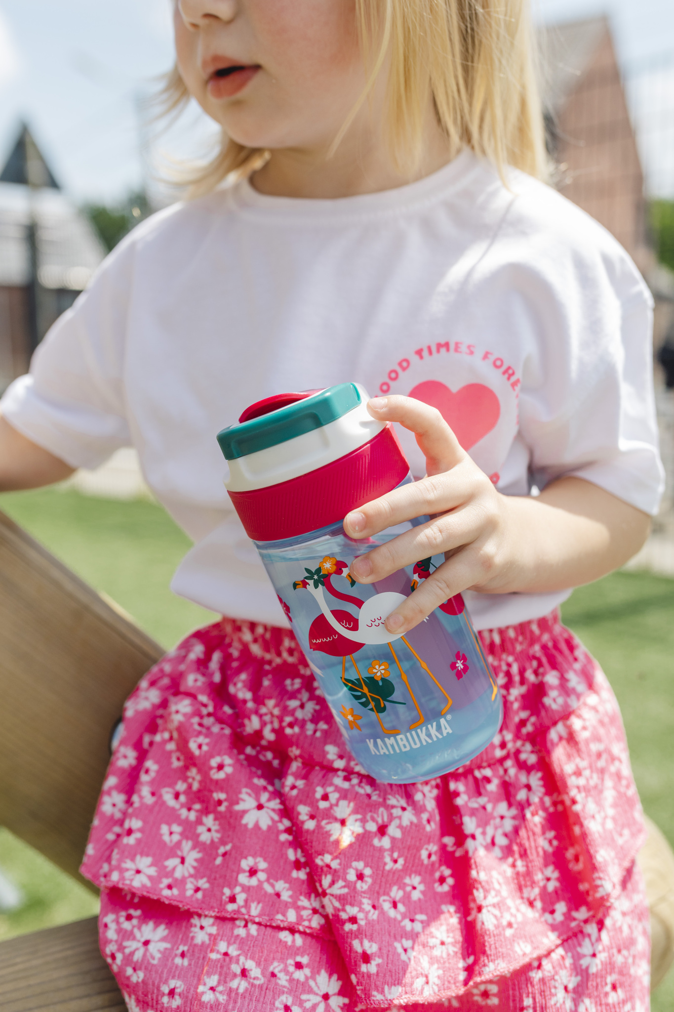 Бутылка для воды Lagoon Kids (400 мл), Синий фламинго, арт. 11-04052 - фото 4