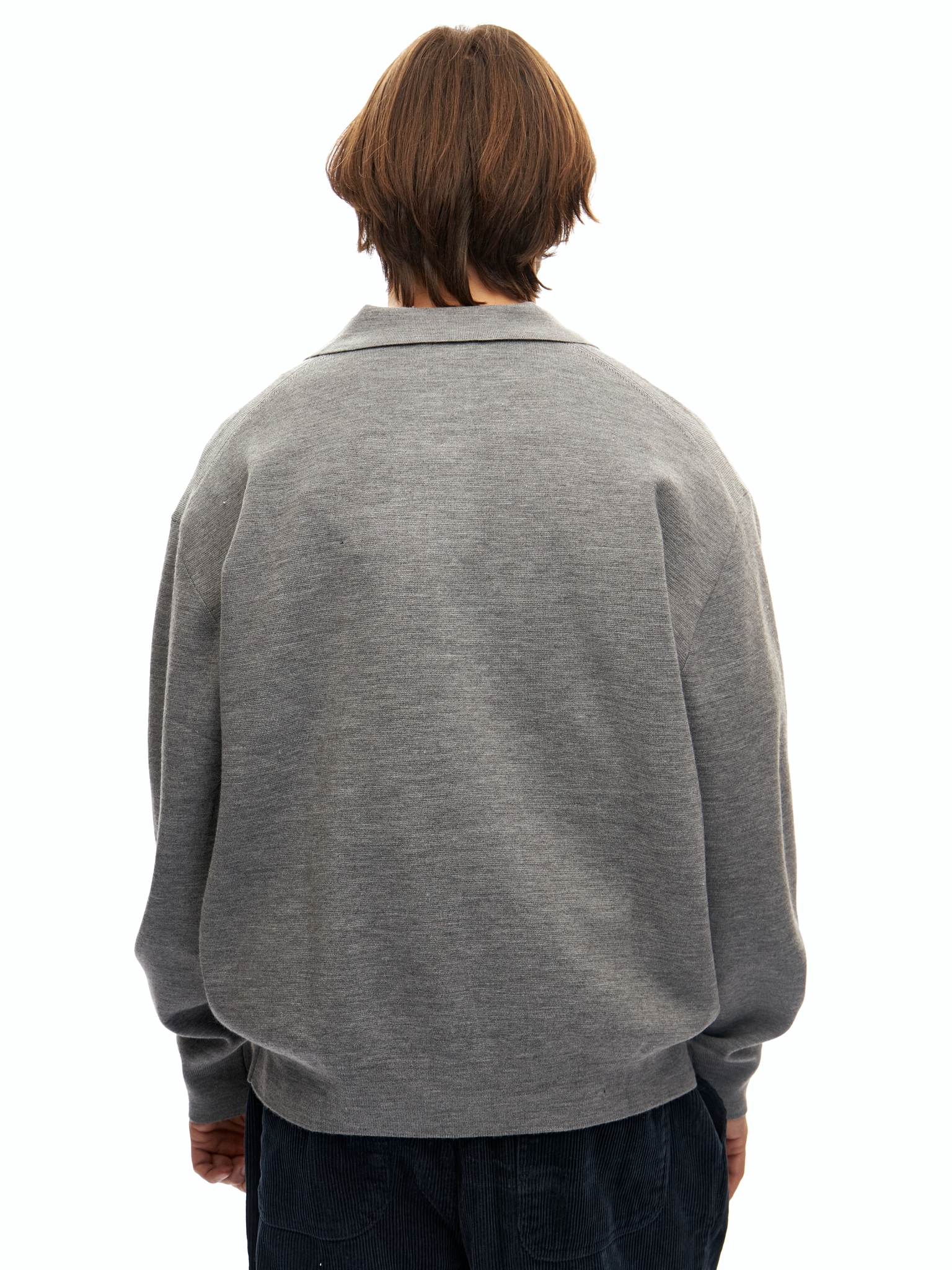 Серый шерстяной кардиган Laine Premium