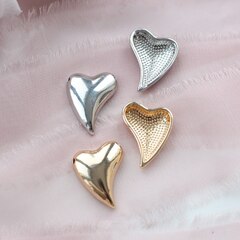 Подвеска (спейсер) Сердце 20*17 мм, родий, П872