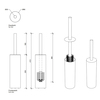 Decor Walther 0856800 Decor Walther Bar SBG Туалетный ершик, напольный, цвет: хром