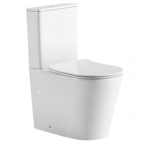 Abber AC1112T Унитаз Abber Bequem AC1112T компакт белый, безободковый, смыв торнадо