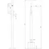 Abber Wasserfall AF8615SP Смеситель напольный для ванны с душем, сатин