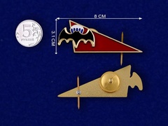 Размер околыша ВДВ разведка - Магазин тельняшек.ру 8-800-700-93-18Уголок на берет ВДВ РАЗВЕДКА с белым куполом в Магазине тельняшек