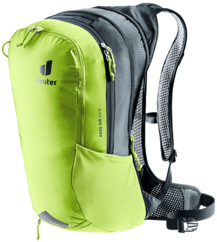 Картинка рюкзак велосипедный Deuter Race Air 14+3 Citrus/Graphite - 9