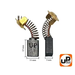 Щетка графитовая UNITED PARTS 7х11х17мм для HITACHI (аналог 999043) (10шт) 90-0892