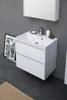 Aquanet 242523 Тумба с раковиной Гласс 70 цв.белый (242523)