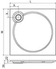 Cezares TRAY-S-A-80-56-W TRAY-S-A-80-56-W Встраиваемый литой поддон из искусственного мрамора квадратный 800х800х56, белый (Bianco)