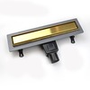 RGW 60213160-06 Душевой лоток Drain Leo-31-60 прямой 600 Золото браш ? 50 мм на ножках, сифон