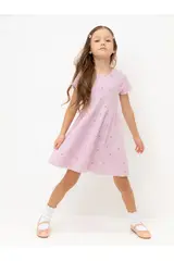платье  для девочки  К 5793/фламинго,мини розочки