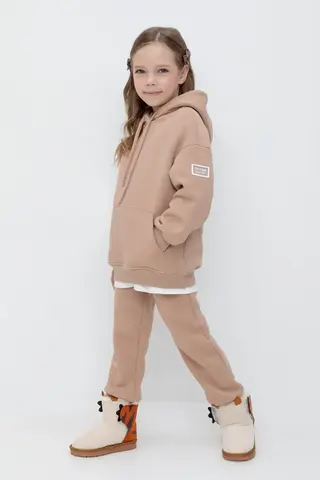 брюки  для девочки  КР 400731/беж к507