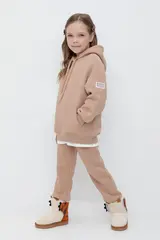 брюки  для девочки  КР 400731/беж к507