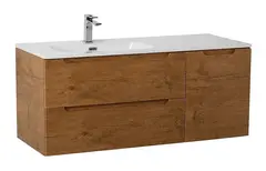 BelBagno ETNA-1200-2C-1A-SO-RN-L ETNA База под раковину подвесная с двумя выкатными ящиками и одной распашной дверцей, левосторонн.Rovere Nature,1209x462x500, ETNA-1200-2C-1A-SO-RN-L фото