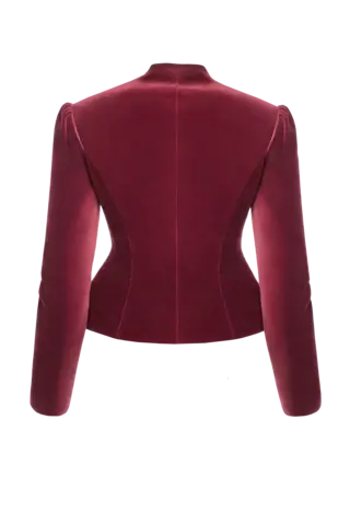 “Velvet moon” Жакет приталенный из шелковистого бархата