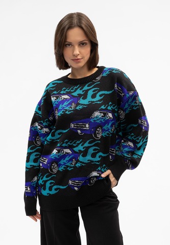 Свитер Behind the Scenes Mustang черный