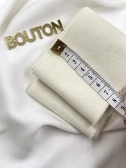 Подвяз трикотажный молочный (сливочный) 0,9 м, ширина 7 см